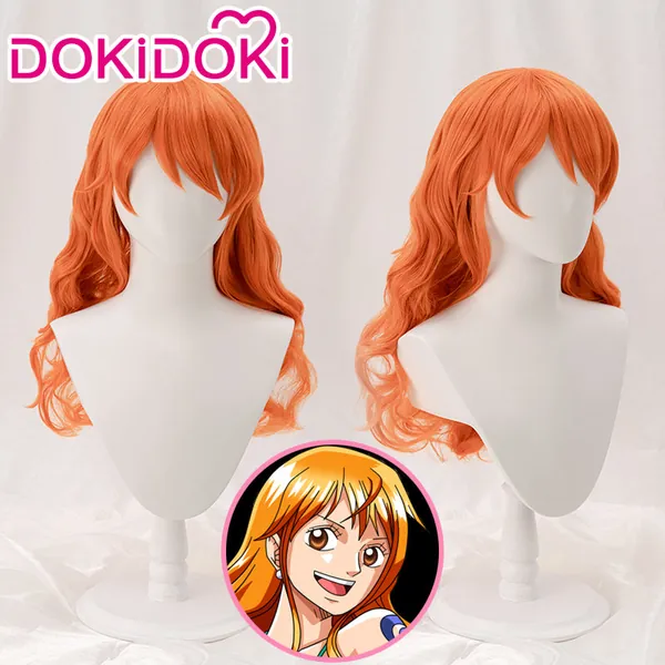 【Ready for ship】DokiDok Anime One Piece Nami Cosplay Long Wig
