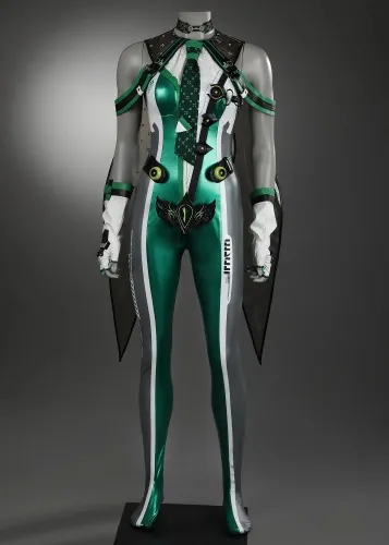 Stellar Blade EVE 07 Cosplay Costume Green Suit