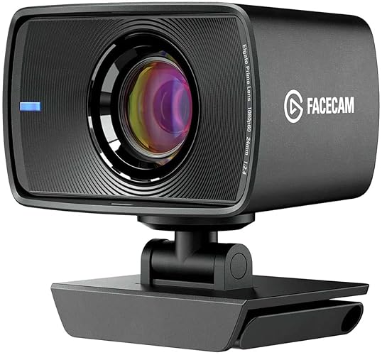Elgato Facecam - 1080p60 True Full HD Webcam for Live Streaming, Gaming, Video Calls, Sony Sensor, Light Correction, DSLR Style Control, Works with OBS, Zoom, Teams, and more, for PC/Mac (Renewed)