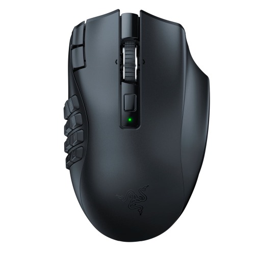 Razer Naga V2 HyperSpeed Ergonomic Wireless MMO Gaming Mouse with 19 Programmable Buttons