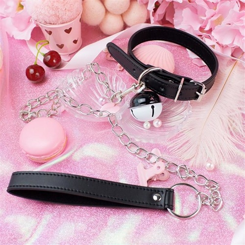 Jingle Bell Leash & Collar | Black Collar With Leash