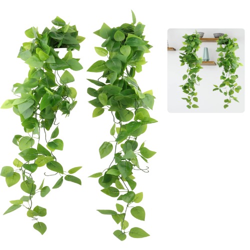 JOPHEK 2 Plants Fake Ivy Plants for Wall