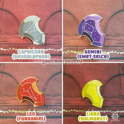 FFXIV – Convocation Soul Crystal Enamel Pins
