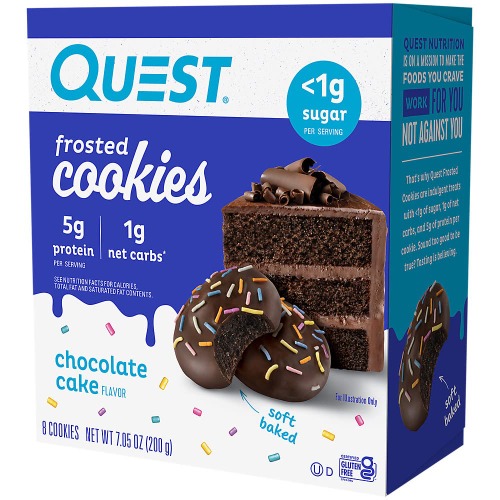 Quest Frosted Cookie, Chocolate Cake, 8ox