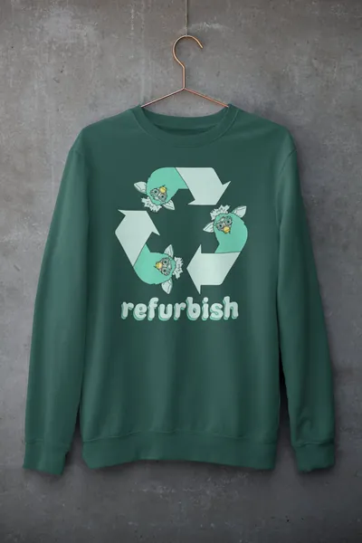 refurbished furby crewneck