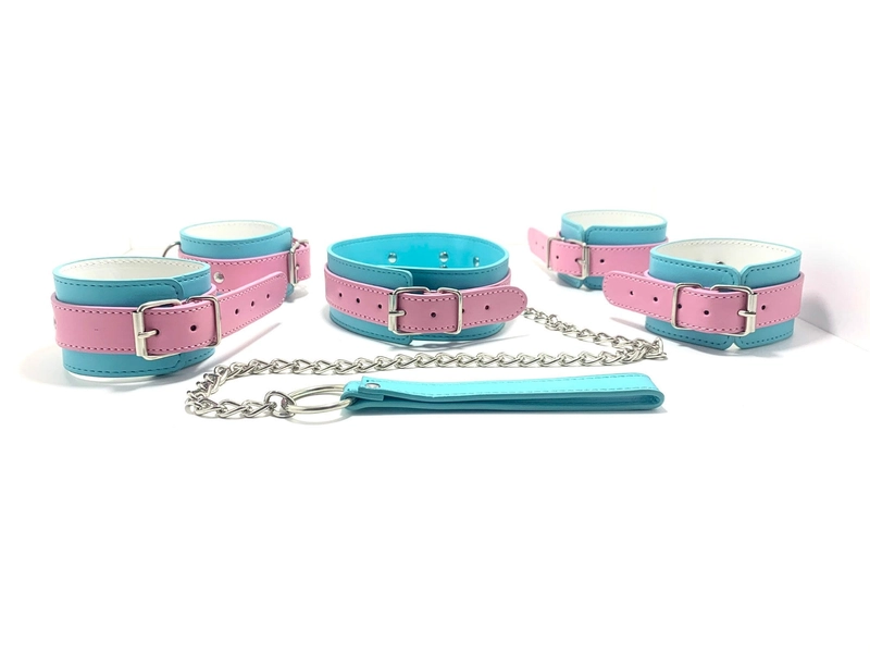 Turquoise pink restraint set
