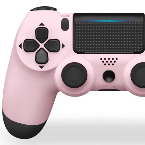 JORREP Manette sans fil pour ps4,Wireless Controller Compatible with PS-4 / Pro/Slim/ with Touch Panel,6-Axis Gyro Sensor,Dual Vibration Pink