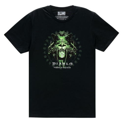 Diablo IV: Vessel of Hatred Glow-in-the-Dark Black T-Shirt | L