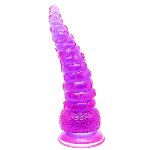 Clear Jelly Suction Tentacle Ride - Purple