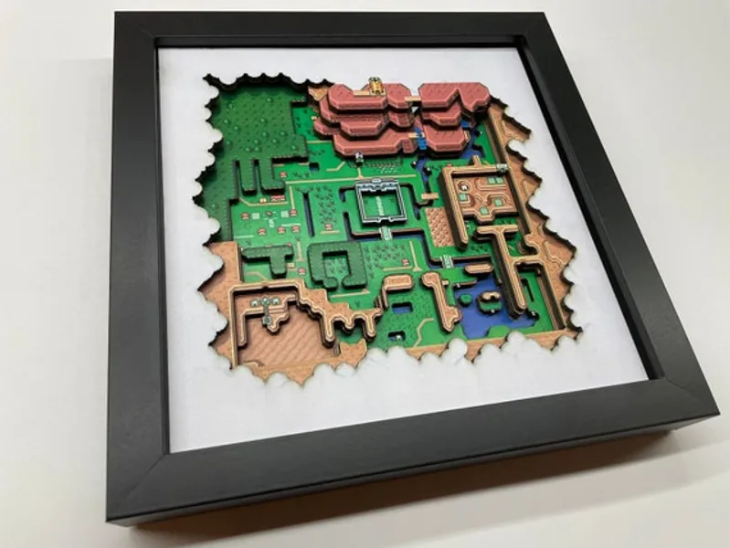 Legend of Zelda: A Link to the Past  Hyrule Map  the Light | Etsy