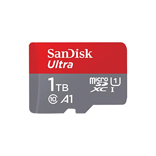 SanDisk 1TB Ultra microSDXC UHS-I Memory Card with Adapter - Up to 150MB/s, C10, U1, Full HD, A1, MicroSD Card - SDSQUAC-1T00-GN6MA [New Version] - 1TB - Memory Card Only