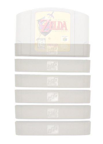 GGG0030 Video Game Cartridge Dust Cover 6 Pack: for Nintendo 64 Games (N64 Cart Protector Sleeve Cover or Case)