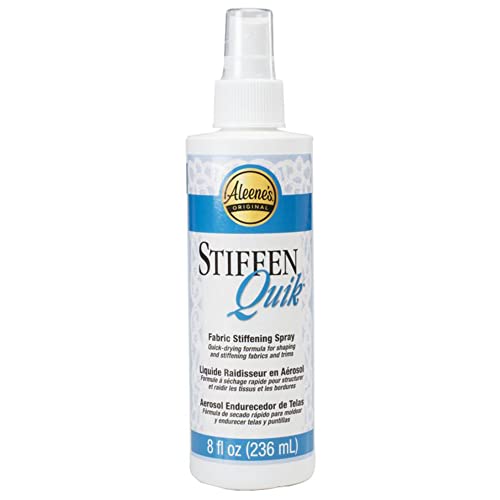Aleene's 15581 Stiffen-quick Fabric Stiffening Spray (8oz),transparent, 236 ml