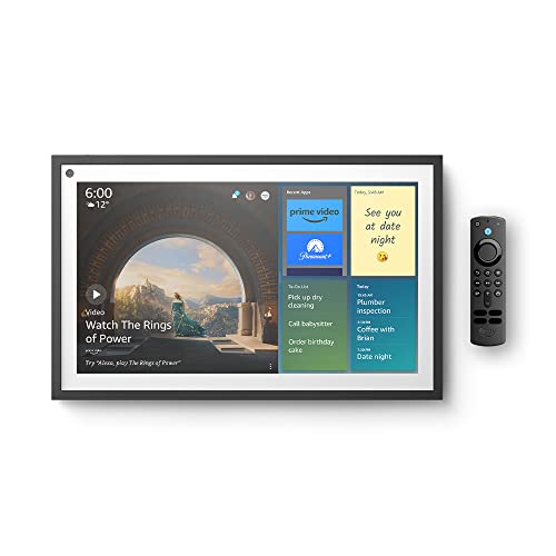 Echo Show 15 | Full HD 15.6" smart display with Alexa and Fire TV built in | Remote included - with Remote