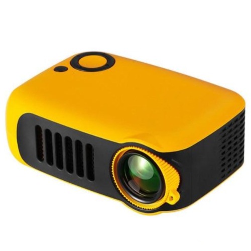 Mini Portable Home Theater Full HD Projector - Yellow