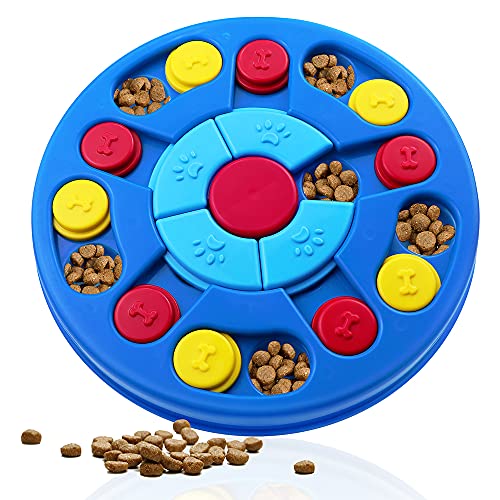 Dog Puzzle Toys Interactive Dog Toy for Puppy IQ Stimulation &Treat Training Dog Games Treat Dispenser for Smart Dogs, Puppy &Cats Fun Feeding (Level 1-3)…