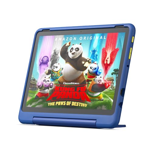 All-new Amazon Fire HD 10 Kids Pro tablet - ages 6-12 | 10.1" brilliant screen, parental controls, slim case | 2023 release, 32 GB, Nebula - Nebula - Amazon Fire HD 10 Kids Pro (Standalone)