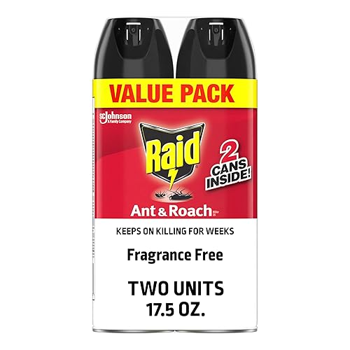 Raid® Ant & Roach Killer Spray, Fragrance-Free, 17.5 Oz, Pack Of 2 - Fragrance Free - 17.5 Fl Oz (Pack of 2)