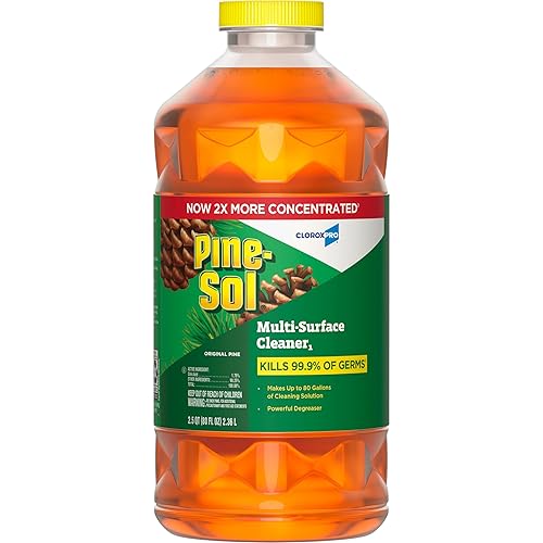 Pine-Sol Multi-Surface Cleaner, CloroxPro, 2X Concentrated Formula, Original Pine, 80 Fl Oz - 80 Fl Oz (Pack of 1)