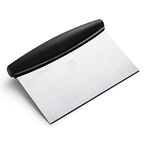 OXO Good Grips Stainless Steel Scraper & Chopper,Silver/Black - Good Grips Multipurpose Scraper & Chopper