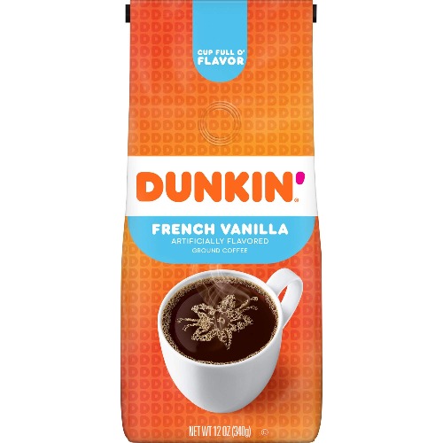 Dunkin' Donuts Flavored Ground Coffee French Vanilla aus den USA