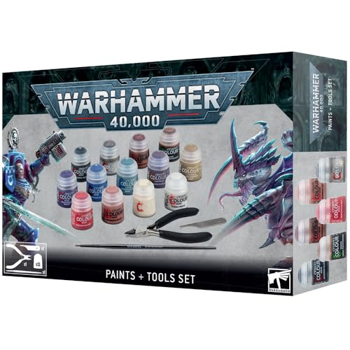 Games Workshop Warhammer 40K: Paints & Tools Set