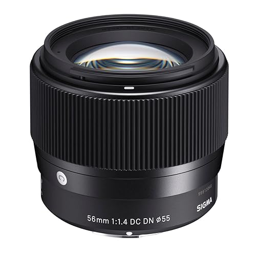 Sigma 56mm for E-Mount (Sony) Fixed Prime Camera Lens, Black (351965) - Single