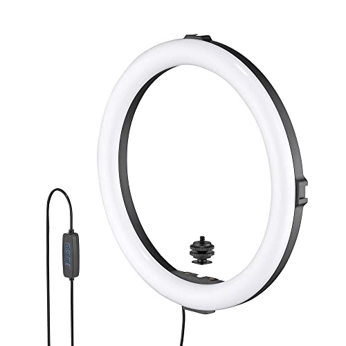 JOBY Beamo Ring Light 12" - Large LED Selfie Ring Light for Phones or Cameras with 3 Light Modes & 10 Brightness Levels, Mobile, Video, Vlogging, Live Stream, Content Creation, Makeup, Work from Home - Beamo Ring Light 12"