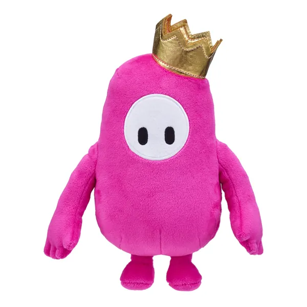 Fall Guys Moose Toys Original Pink Bean Skin Official Collectable 8" Cuddly Deluxe Plush Toy Featuring The Gold Crown from The Ultimate Knockout Video Game, 5 Series 1 Characters - ORIGINAL PINK