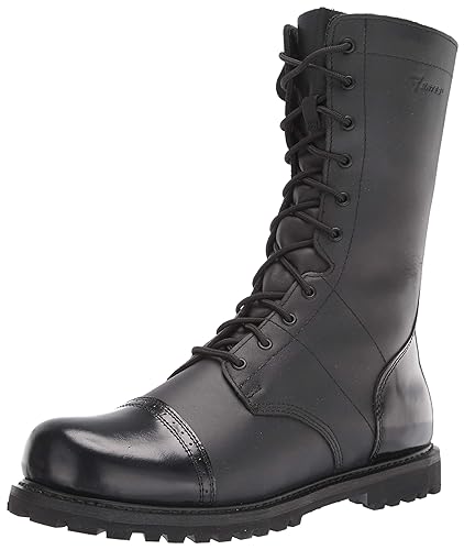 Bates Men's 11" Paratrooper Side Zip Boot - 10.5 Wide Black