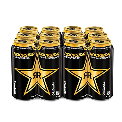 Rockstar Energy Drink, 473 mL Cans, 12 Pack, original - 0