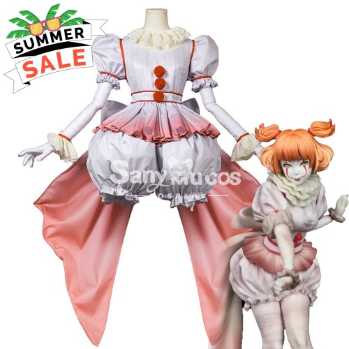 【In Stock】Movie It Cosplay Loli Pennywise Cosplay Costume | M