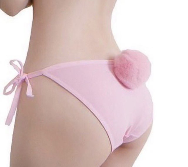 Bunny Tail Undies - Pink