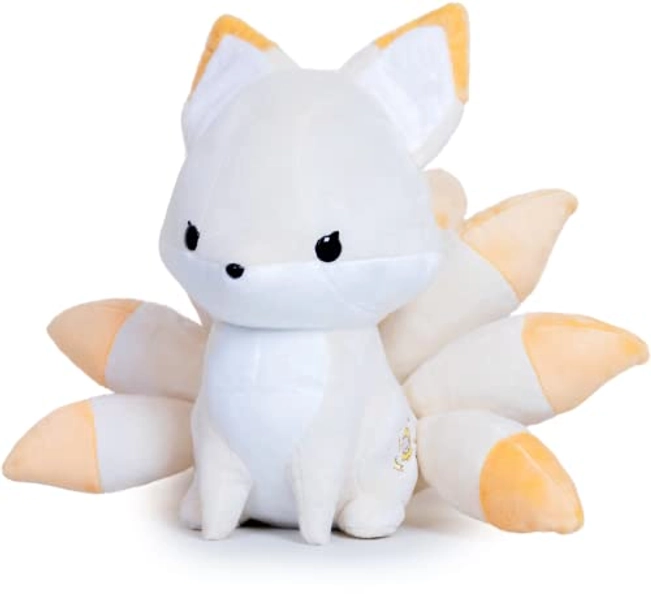 Bellzi Kitsune Mystical Fox - Cute Stuffed Animal Plush Toy - Adorable Soft Seven Tail Fox Toy Plushies and Gifts - Perfect Present for All Ages - Huli