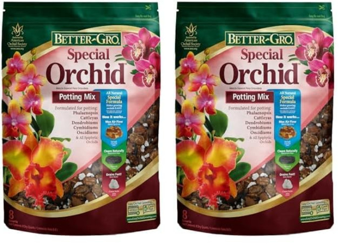 Sun Bulb Company 5002 PKG 8 Dry QT. SP Orchid Mix, 2-Pack, Fucsia - 2-pack