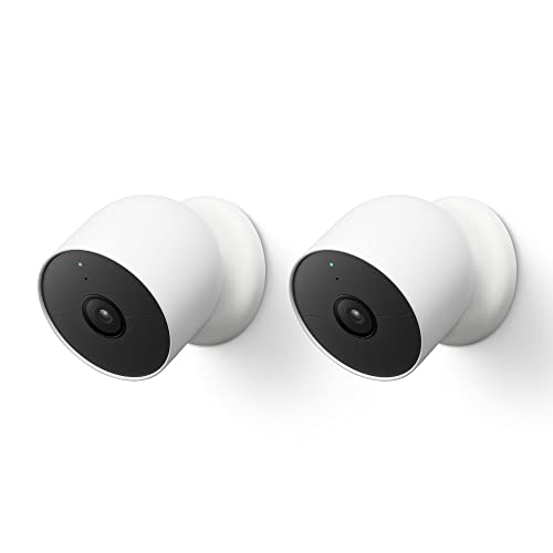 Google Nest Cam (Outdoor / Indoor, Battery) Security Camera - Smart Home WiFi Camera - Wireless, 2-Pack - Single