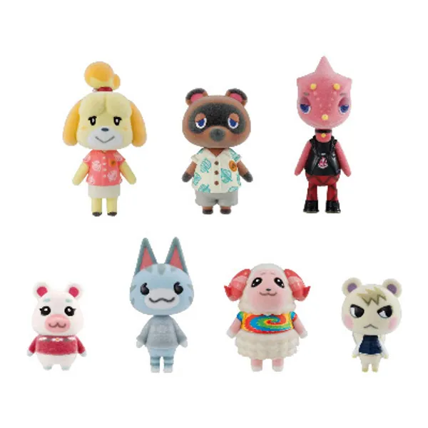 Bandai Shokugan - Animal Crossing: New Horizons Villager Flocked Doll Collection, (Complete Figure Set) (BAN62706)