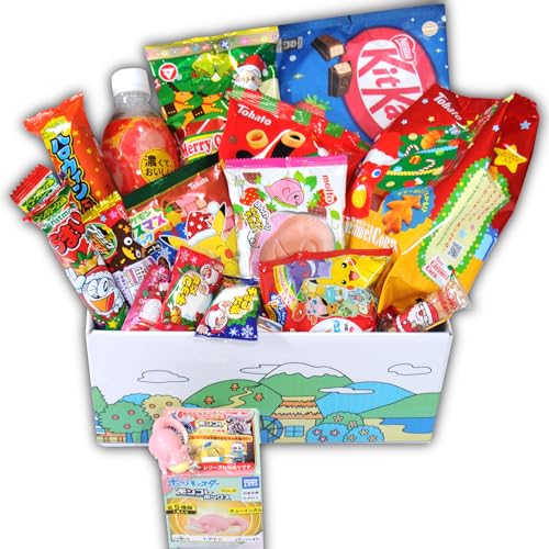 Japanese Snacks Dagashiya Box Pack 20 Count Individual Wrapped Gift Package Treats Mini Bar Assortments Japanes Party supplies food