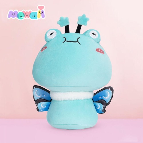 Mewaii Mushroom Family Butterfly Frog Kawaii Plush Pillow Squish Toy