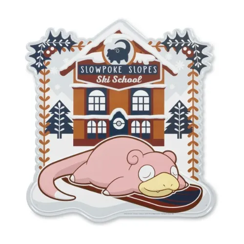 Slowpoke Slopes Pokémon Holiday Metal Sign