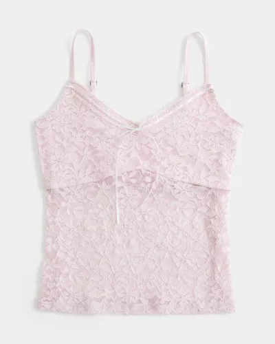 All-Over Lace Cami Pink