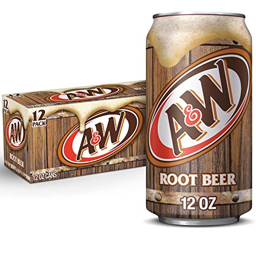 A&W Root Beer Soda, 12 Fl Oz (Pack of 12) - Original