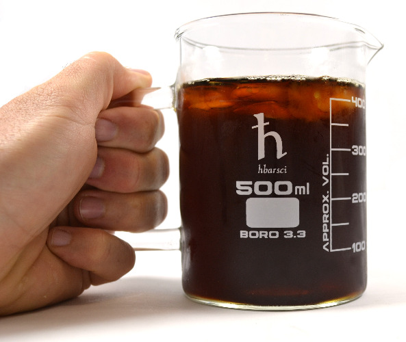 Premium Hand Crafted Beaker Mug, Borosilicate Glass - Pint Glass or Coffee Mug Sized | Default Title