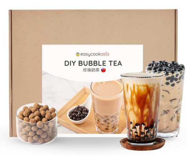 EasyCookAsia Bubble Tea Set I DIY Bubble Tea Set | Bubble Tea Kit | inkl. 2 Rezepte