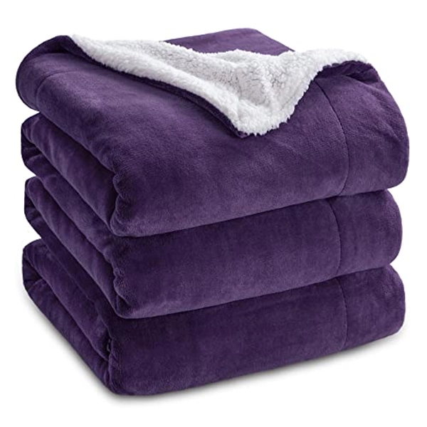 Throne Rubics BEDSURE Decke Sofa Kuscheldecke Violett warm Sherpa