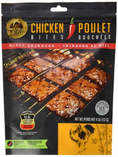 Golden Nest Chicken Jerky Bites - Honey Sriracha, 113 Grams