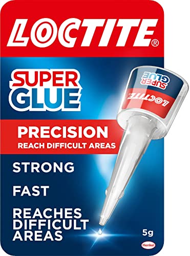 Loctite Precision, Strong All Purpose Liquid Adhesive for Accurate Repairs, Instant Super Glue for Various Materials, Clear Glue, 5g - Ultra Clear