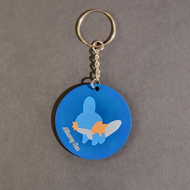 Ruby and Sapphire Starter Keychains - Mudkip