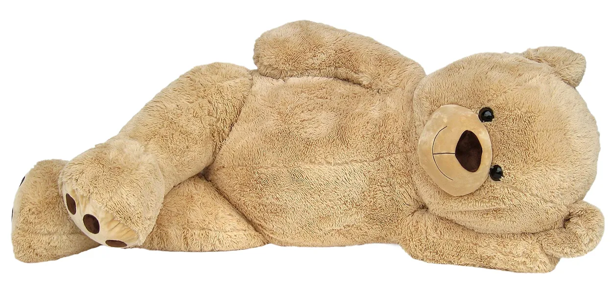 Wagner 9051 - Riesen XXL Teddybär 160 cm groß in hell-braun - Plüschbär Kuschelbär Teddy Bär in beige 1,60 m