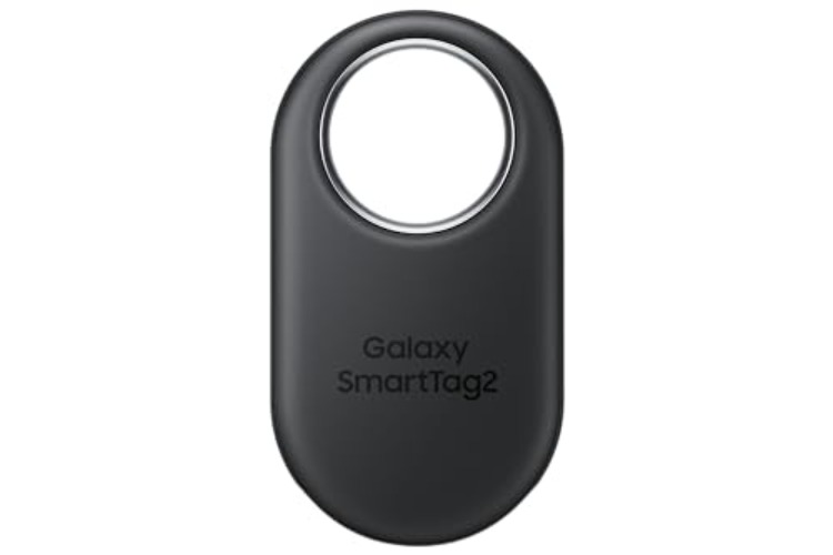 SAMSUNG SmartTag2 (2023) Bluetooth + UWB, IP67 Water and Dust Resistant, Findable via App, 1.5 Year Battery Life - Black (International Version)